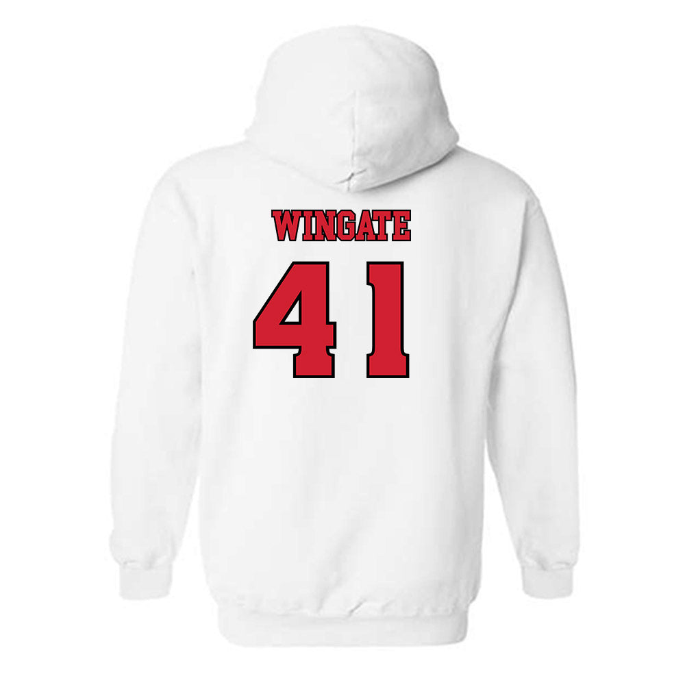 Rutgers - NCAA Football : Riley Wingate - Sports Shersey Hooded Sweatshirt-1