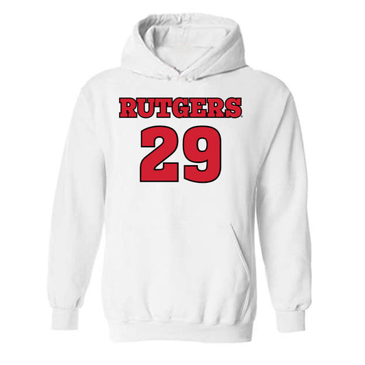 Rutgers - NCAA Football : Dane Pizzaro - Sports Shersey Hooded Sweatshirt-0