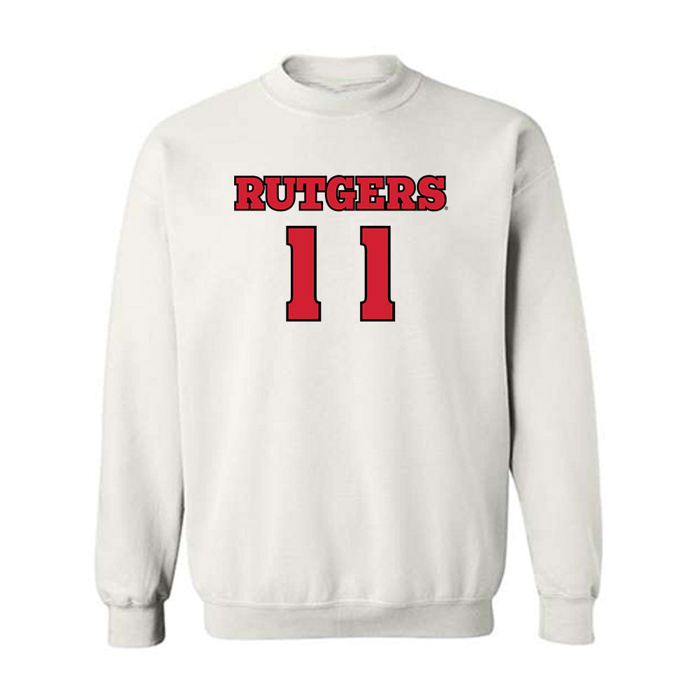 Rutgers - NCAA Football : Malachi Davis - Sports Shersey Crewneck Sweatshirt-0