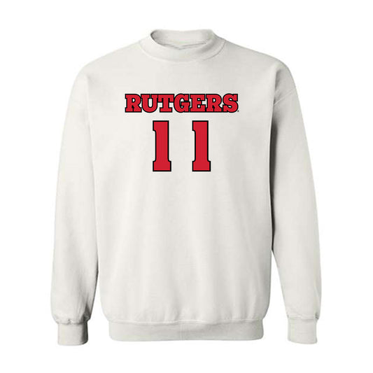 Rutgers - NCAA Football : Malachi Davis - Sports Shersey Crewneck Sweatshirt-0