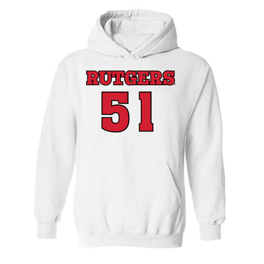 Rutgers - NCAA Football : Raymond Giacobbe - Sports Shersey Hooded Sweatshirt-0