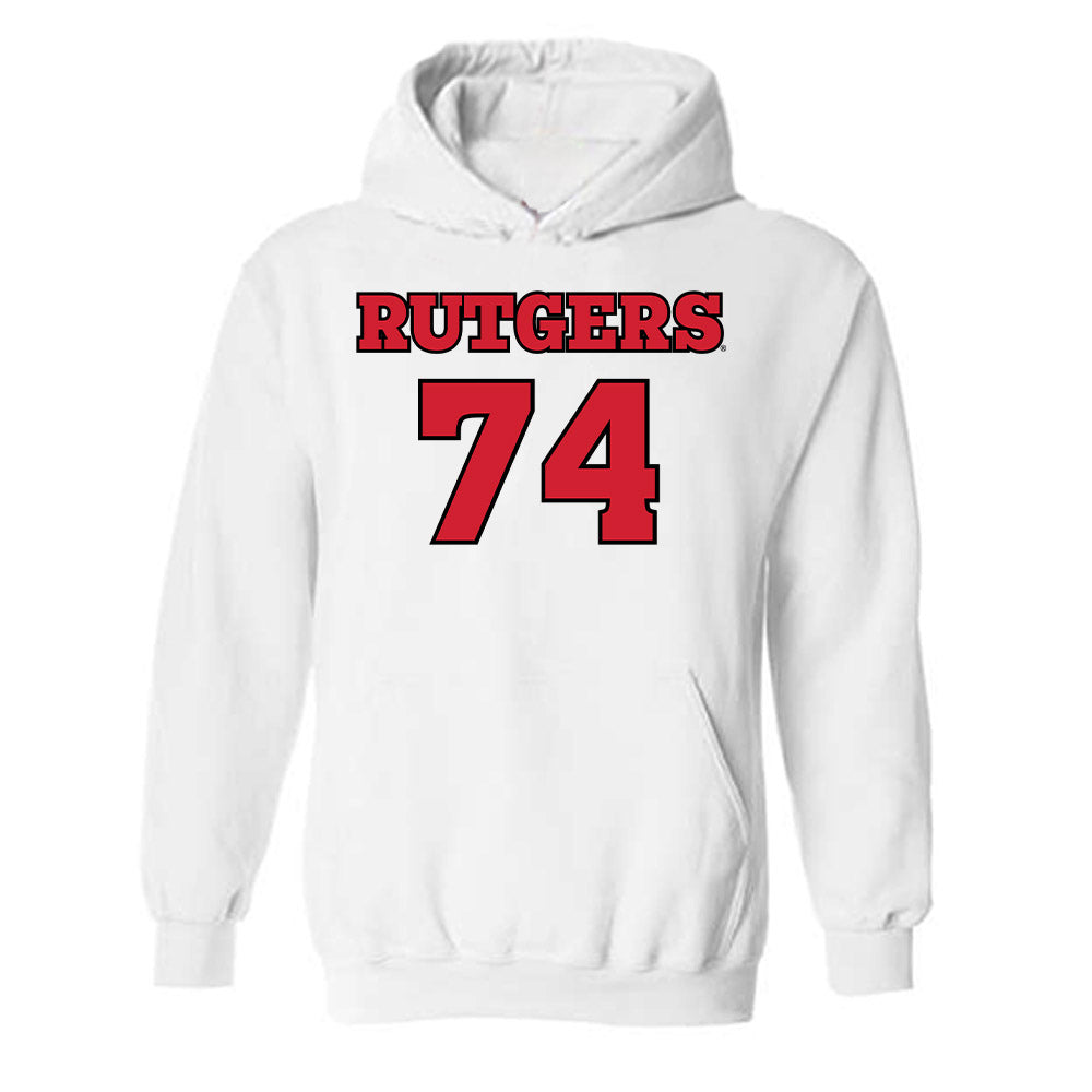 Rutgers - NCAA Football : Moshood Giwa - Sports Shersey Hooded Sweatshirt-0