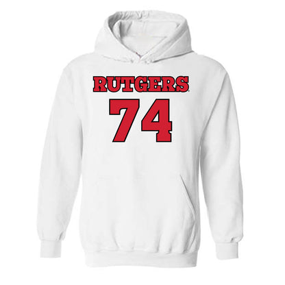 Rutgers - NCAA Football : Moshood Giwa - Sports Shersey Hooded Sweatshirt-0