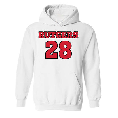 Rutgers - NCAA Football : Cannon Marshall - Sports Shersey Hooded Sweatshirt-0