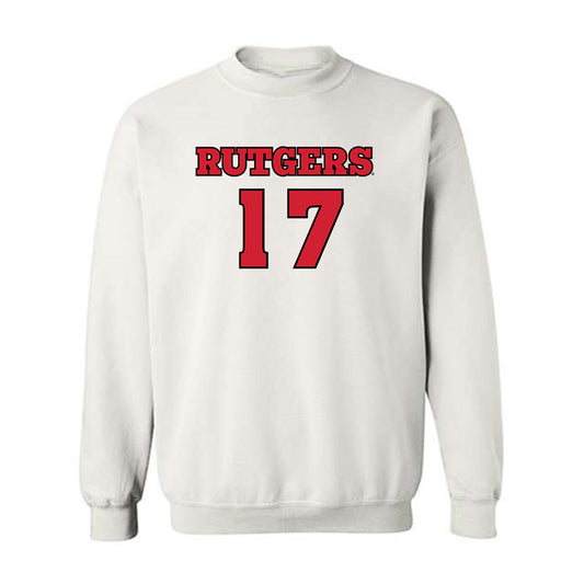Rutgers - NCAA Football : MJ Johnson - Sports Shersey Crewneck Sweatshirt-0