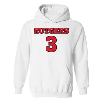 Rutgers - NCAA Football : Antwan Raymond - Sports Shersey Hooded Sweatshirt-0