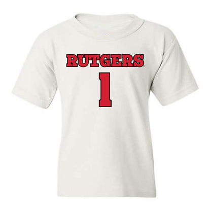 Rutgers - NCAA Football : Famah Toure - Sports Shersey Youth T-Shirt-0