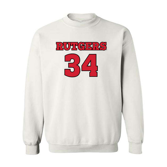 Rutgers - NCAA Football : Noah Shaw - Sports Shersey Crewneck Sweatshirt