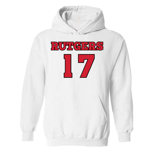 Rutgers - NCAA Football : MJ Johnson - Sports Shersey Hooded Sweatshirt-0