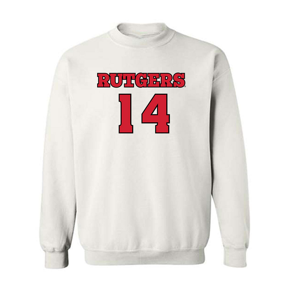 Rutgers - NCAA Football : RJ Johnson - Sports Shersey Crewneck Sweatshirt-0