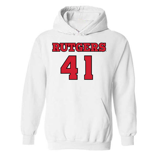Rutgers - NCAA Football : Riley Wingate - Sports Shersey Hooded Sweatshirt-0