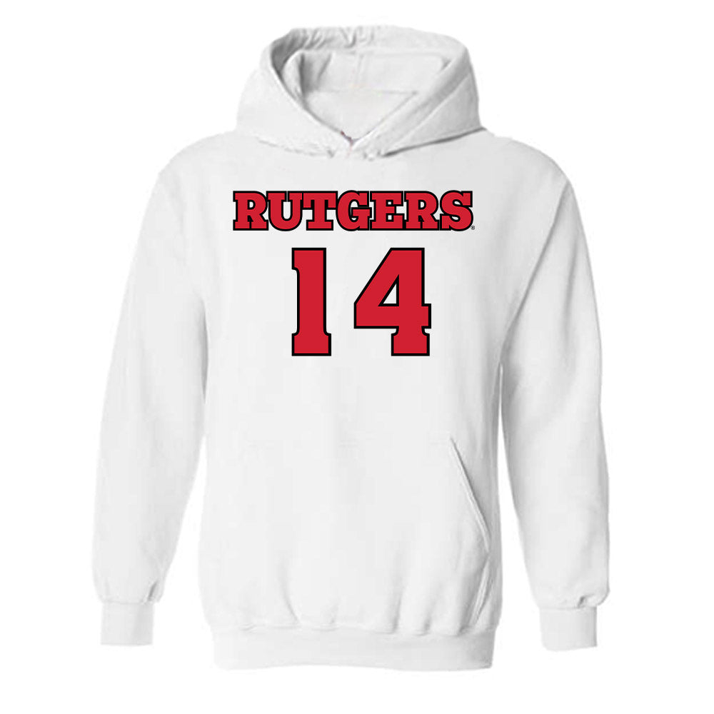 Rutgers - NCAA Football : Sah'nye Degraffenreidt - Sports Shersey Hooded Sweatshirt-0