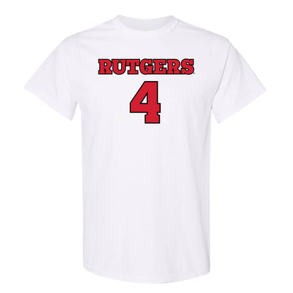 Rutgers - NCAA Football : Jourdin Houston - Sports Shersey T-Shirt-0