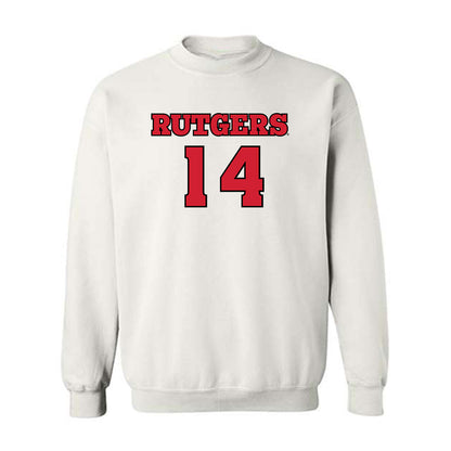 Rutgers - NCAA Football : Sah'nye Degraffenreidt - Sports Shersey Crewneck Sweatshirt-0