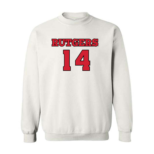 Rutgers - NCAA Football : Sah'nye Degraffenreidt - Sports Shersey Crewneck Sweatshirt-0