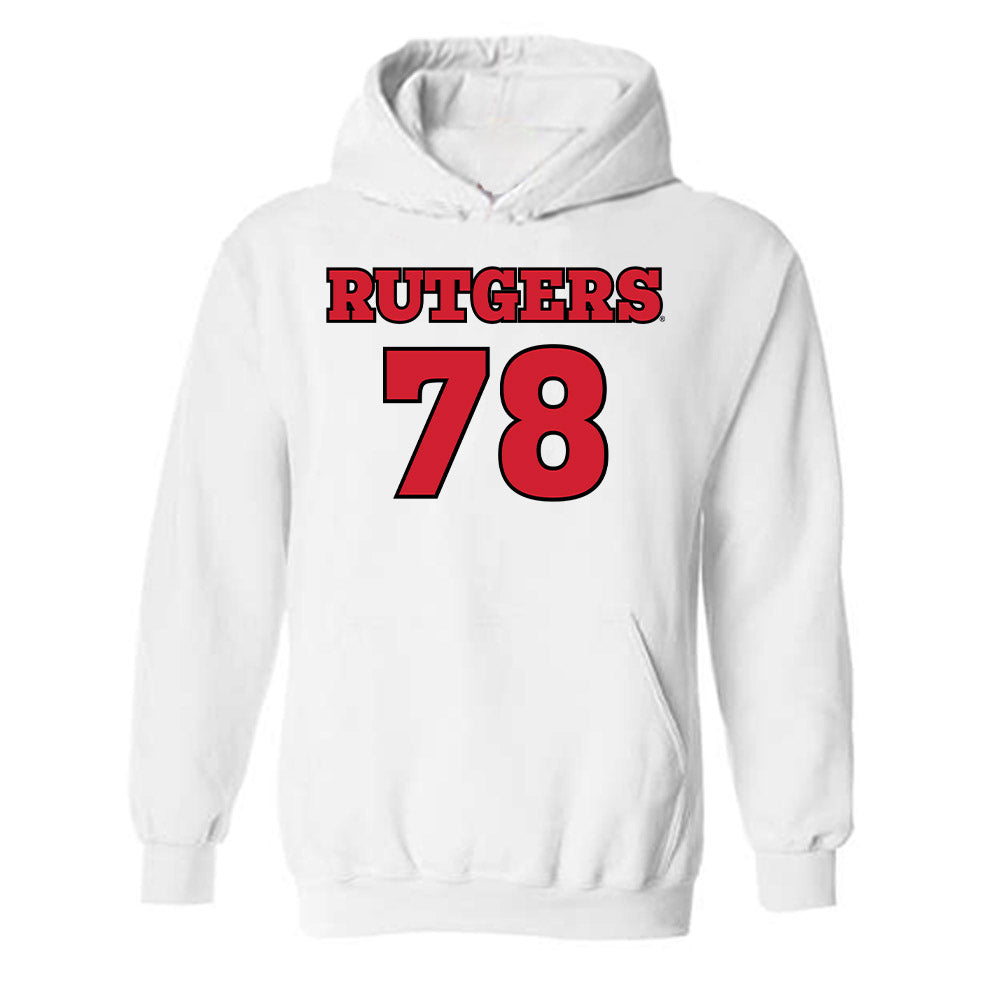 Rutgers - NCAA Football : Miron Gurman - Sports Shersey Hooded Sweatshirt-0