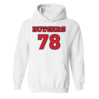 Rutgers - NCAA Football : Miron Gurman - Sports Shersey Hooded Sweatshirt-0