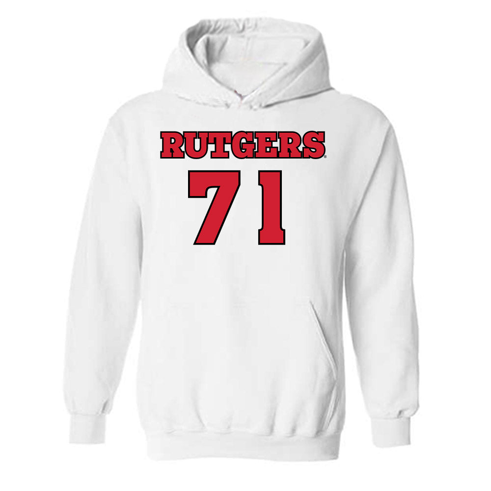 Rutgers - NCAA Football : Jared Smith - Sports Shersey Hooded Sweatshirt-0