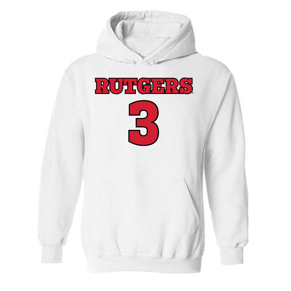 Rutgers - NCAA Football : Tanner Raymond - Sports Shersey Hooded Sweatshirt-0