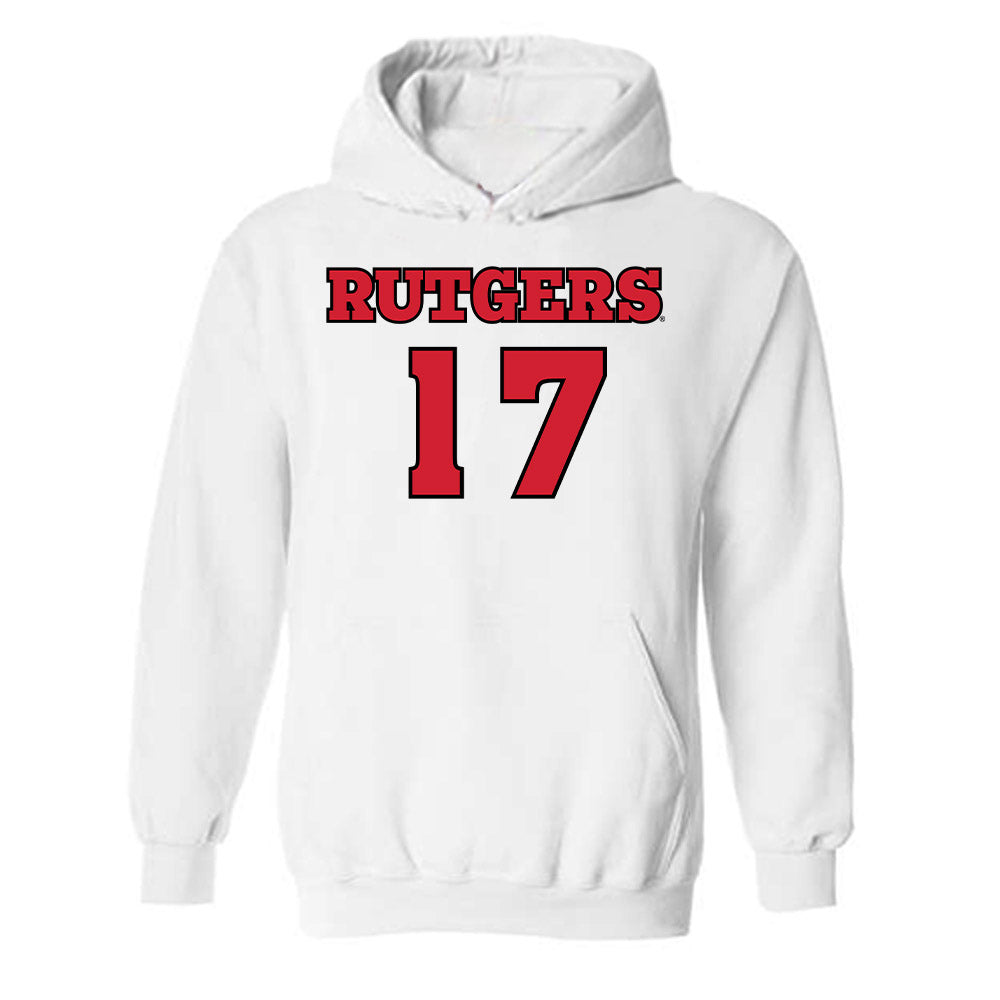 Rutgers - NCAA Football : Xavier Stearn - Sports Shersey Hooded Sweatshirt-0