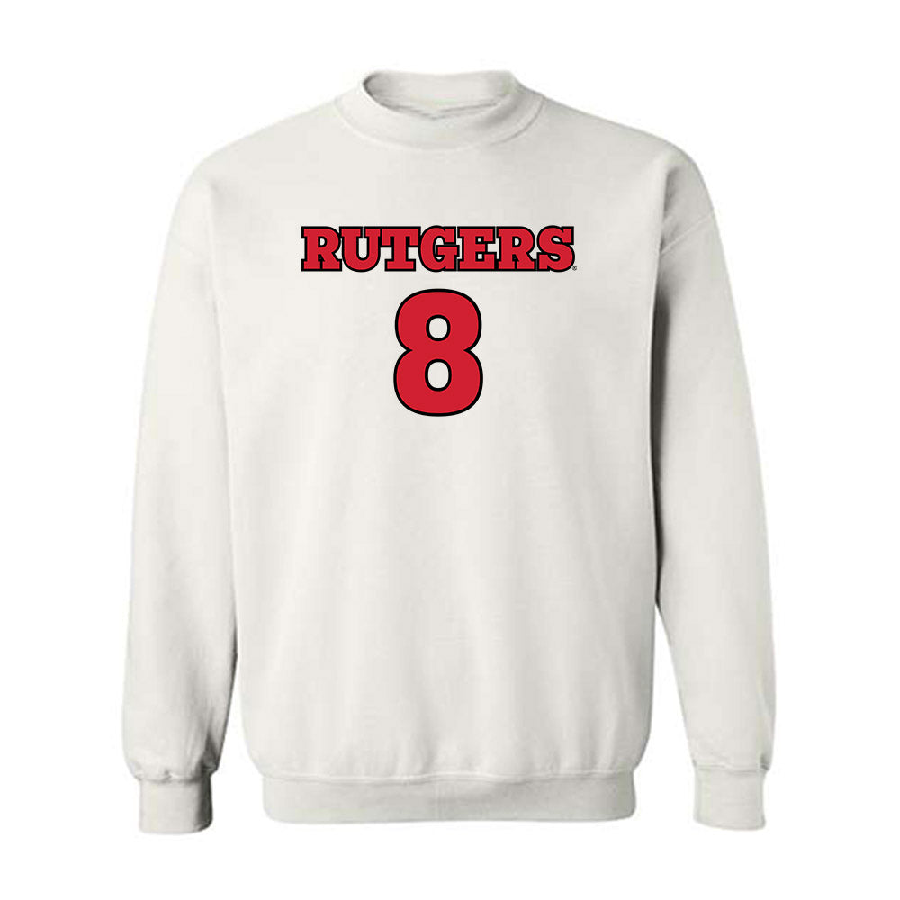 Rutgers - NCAA Football : Wydeek Collier-Johnson - Sports Shersey Crewneck Sweatshirt-0