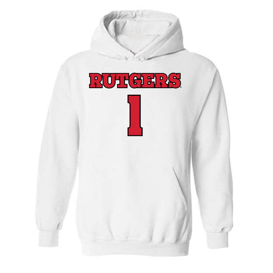 Rutgers - NCAA Football : Famah Toure - Sports Shersey Hooded Sweatshirt-0