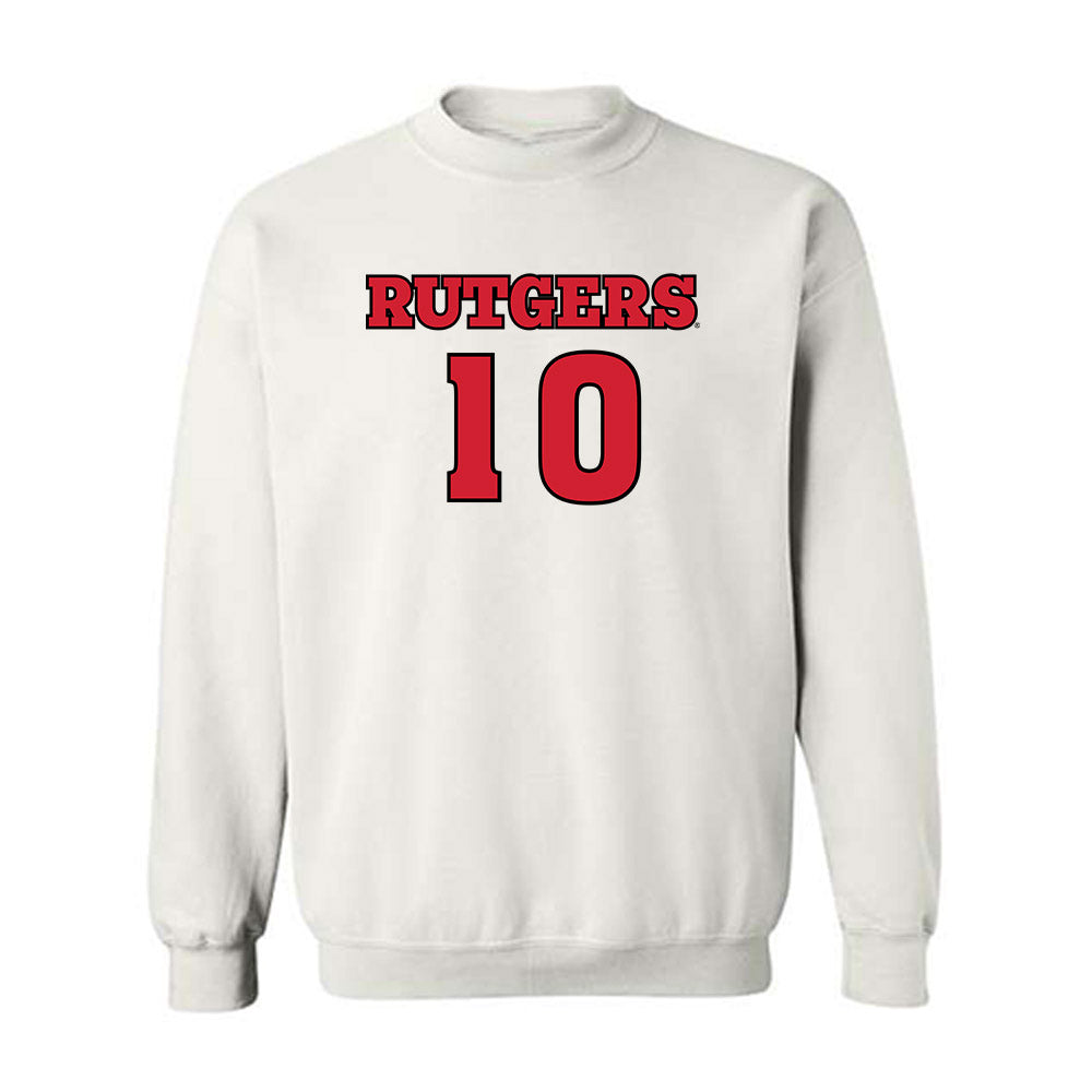 Rutgers - NCAA Football : Ty Morris - Sports Shersey Crewneck Sweatshirt-0