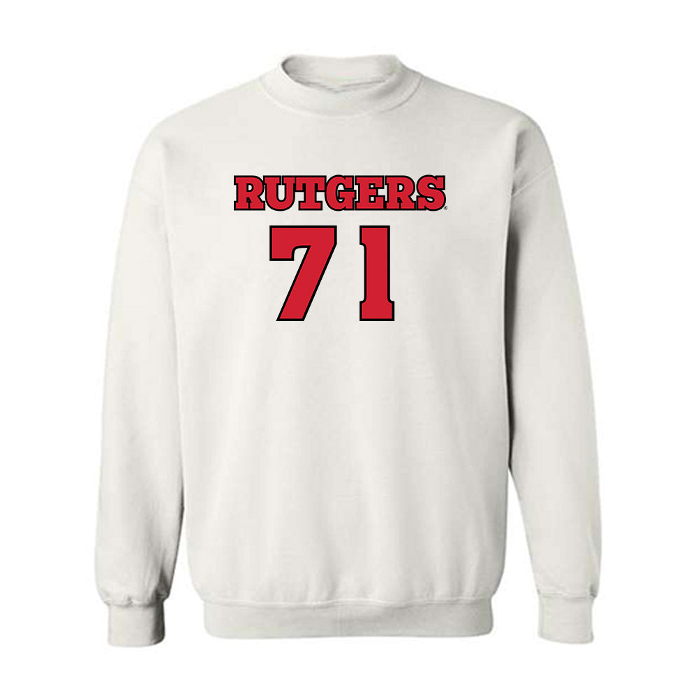 Rutgers - NCAA Football : Jared Smith - Sports Shersey Crewneck Sweatshirt-0