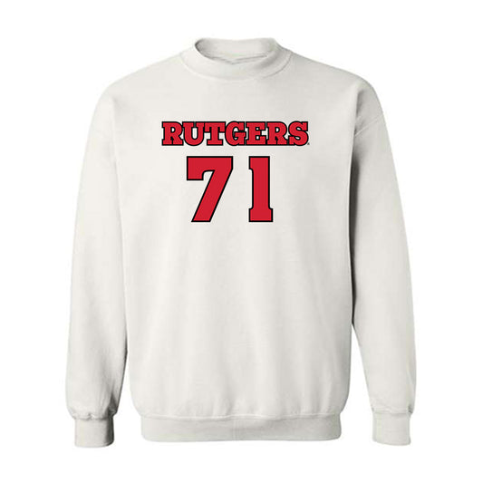 Rutgers - NCAA Football : Jared Smith - Sports Shersey Crewneck Sweatshirt-0