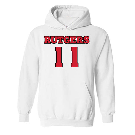 Rutgers - NCAA Football : Malachi Davis - Sports Shersey Hooded Sweatshirt-0