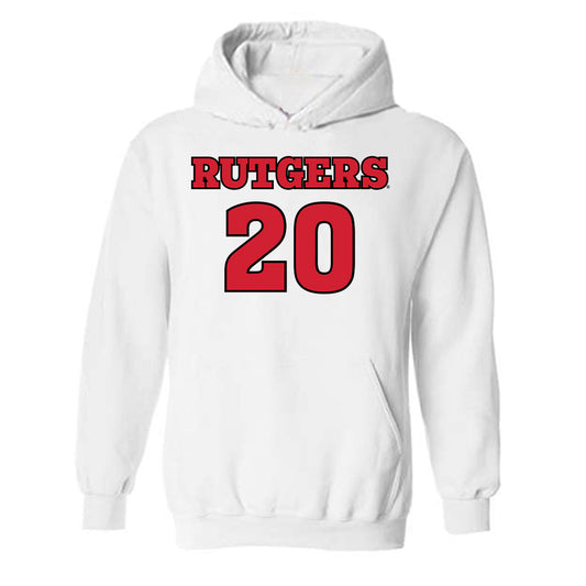 Rutgers - NCAA Football : Chris Joines - Sports Shersey Hooded Sweatshirt-0