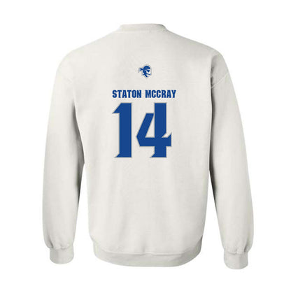 Seton Hall - NCAA Men's Basketball : AJ Staton McCray - Classic Shersey Crewneck Sweatshirt-1