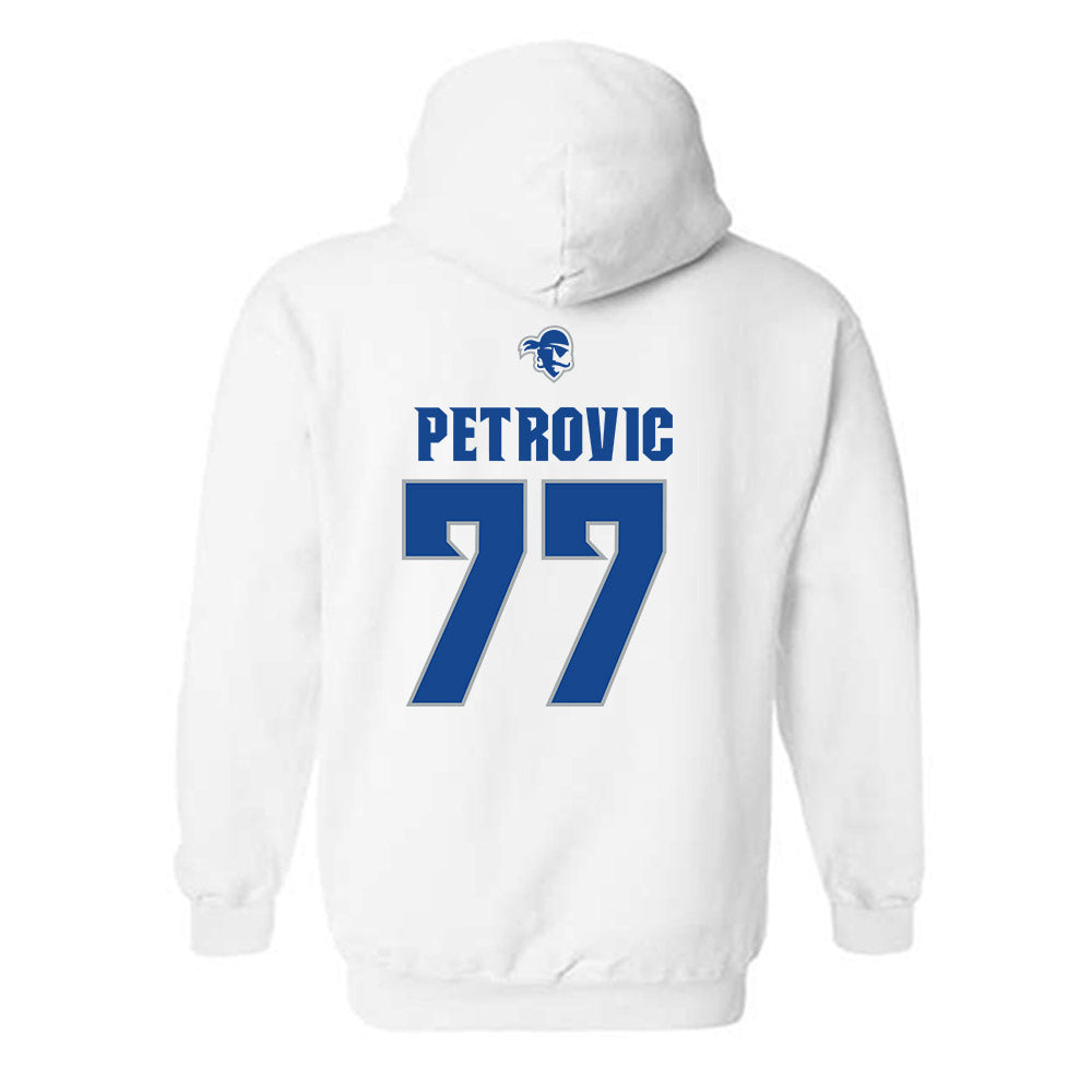 Seton Hall - NCAA Men's Basketball : Mihailo Petrovic - Classic Shersey Hooded Sweatshirt-1