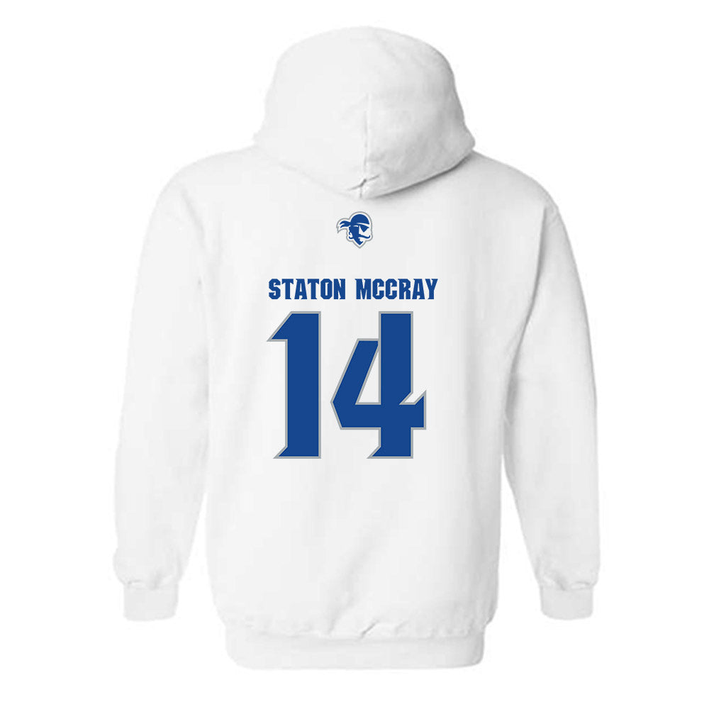Seton Hall - NCAA Men's Basketball : AJ Staton McCray - Classic Shersey Hooded Sweatshirt-1