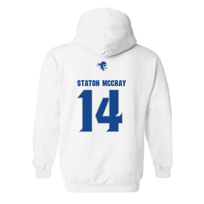 Seton Hall - NCAA Men's Basketball : AJ Staton McCray - Classic Shersey Hooded Sweatshirt-1