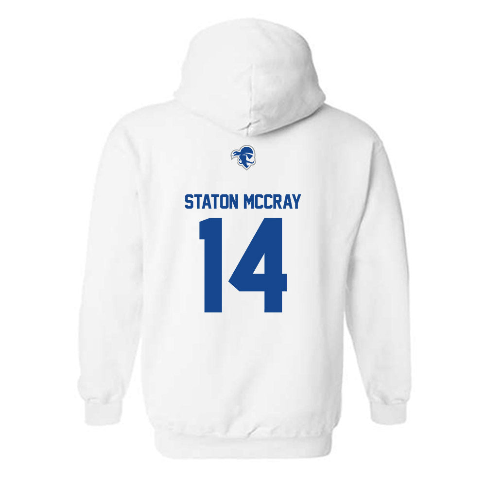 Seton Hall - NCAA Men's Basketball : AJ Staton McCray - Classic Shersey Hooded Sweatshirt-1