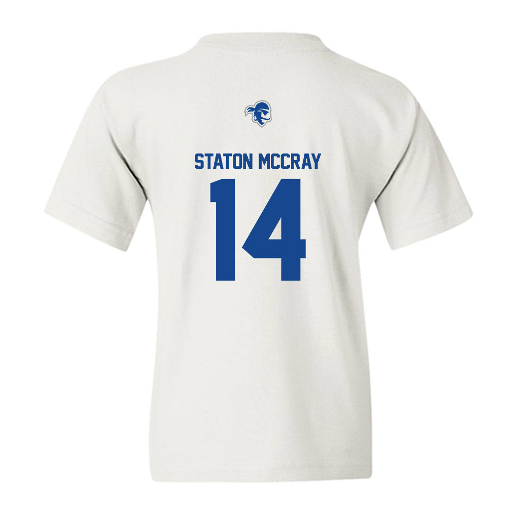 Seton Hall - NCAA Men's Basketball : AJ Staton McCray - Classic Shersey Youth T-Shirt-1