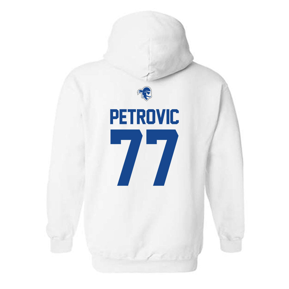 Seton Hall - NCAA Men's Basketball : Mihailo Petrovic - Classic Shersey Hooded Sweatshirt-1