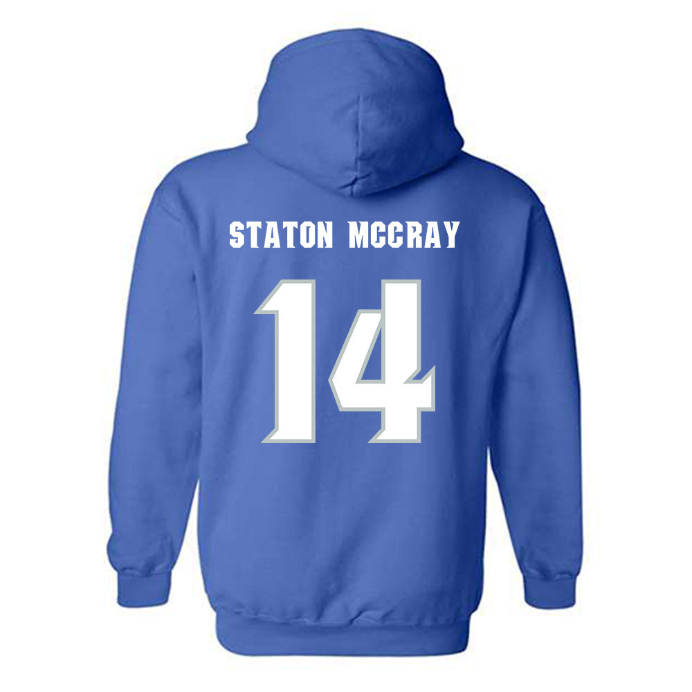 Seton Hall - NCAA Men's Basketball : AJ Staton-McCray - Generic Shersey Hooded Sweatshirt-1