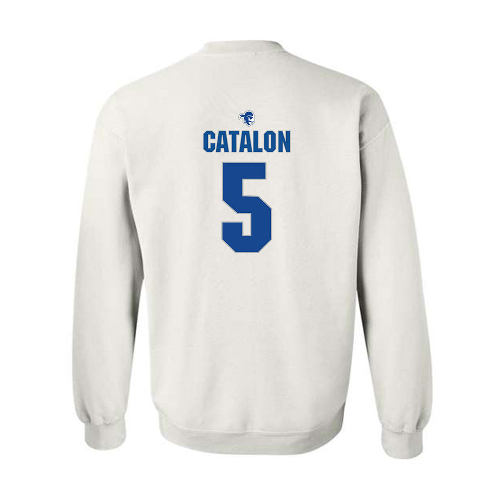 Seton Hall - NCAA Women's Basketball : Savannah Catalon - Fashion Shersey Crewneck Sweatshirt-1