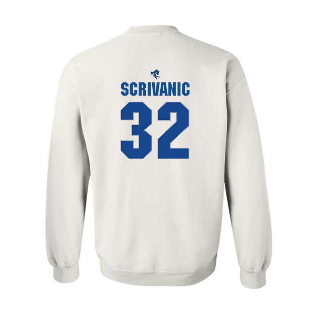 Seton Hall - NCAA Baseball : Frank Scrivanic - Fashion Shersey Crewneck Sweatshirt-1
