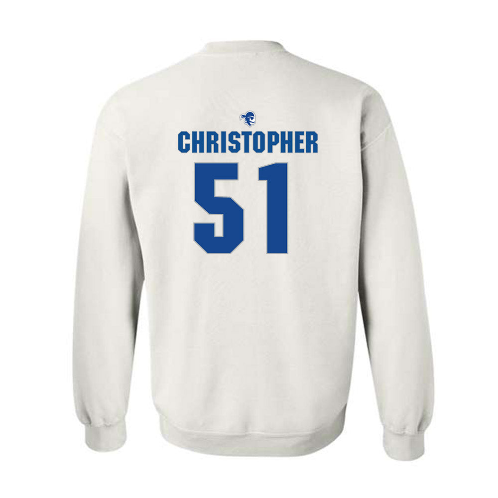 Seton Hall - NCAA Baseball : Mason Christopher - Fashion Shersey Crewneck Sweatshirt-1