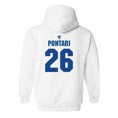 Seton Hall - NCAA Baseball : Matt Pontari - Fashion Shersey Hooded Sweatshirt-1