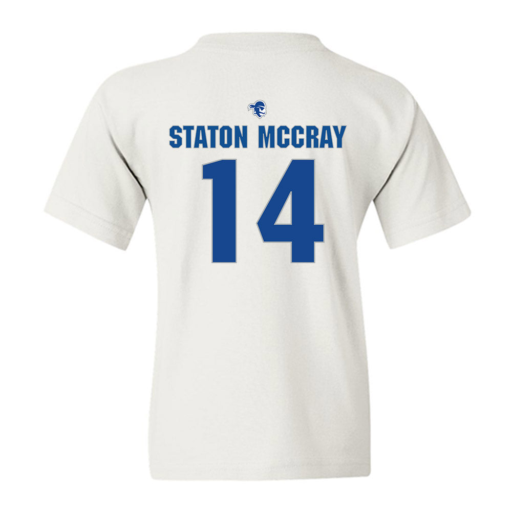 Seton Hall - NCAA Men's Basketball : AJ Staton McCray - Fashion Shersey Youth T-Shirt-1