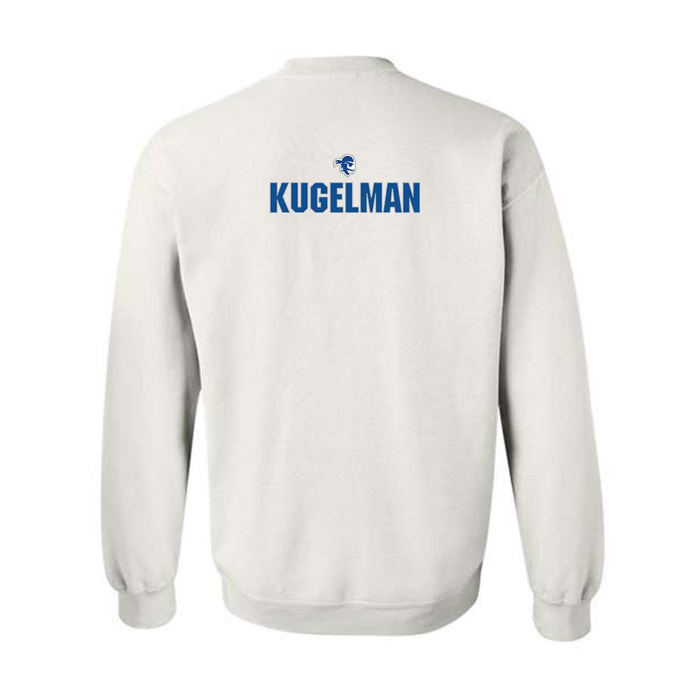 Seton Hall - NCAA Women's Swimming & Diving : Amy Kugelman - Fashion Shersey Crewneck Sweatshirt-1