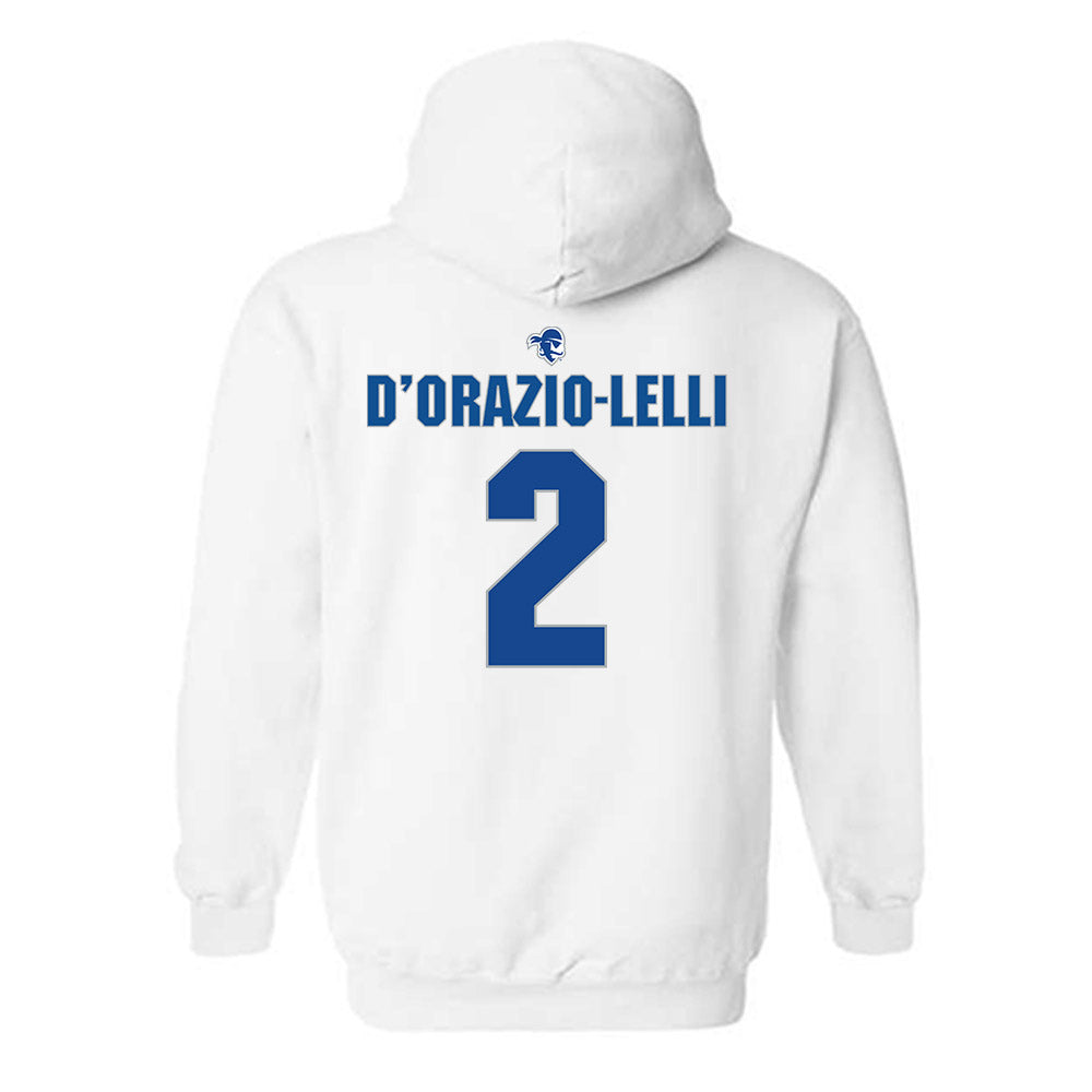 Seton Hall - NCAA Softball : Violet D’Orazio-Lelli - Fashion Shersey Hooded Sweatshirt-1