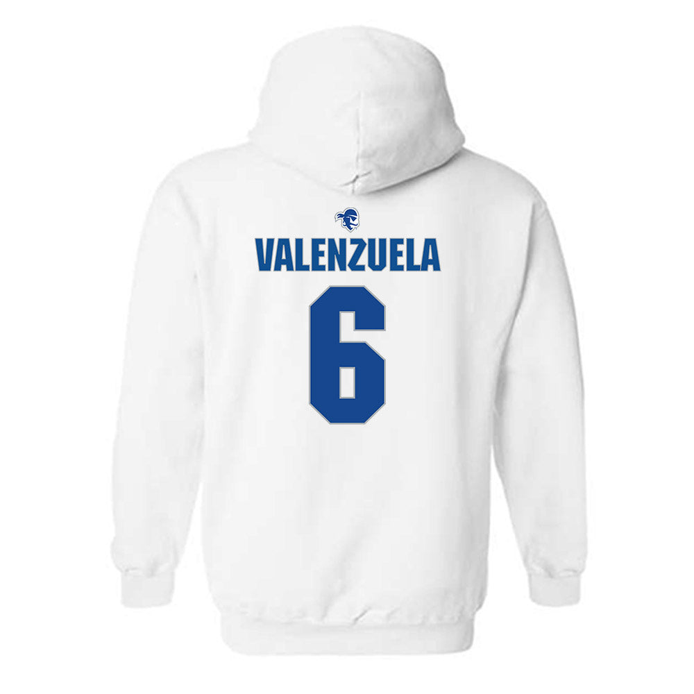 Seton Hall - NCAA Women's Basketball : Mariana Valenzuela - Fashion Shersey Hooded Sweatshirt-1