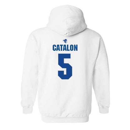 Seton Hall - NCAA Women's Basketball : Savannah Catalon - Fashion Shersey Hooded Sweatshirt-1