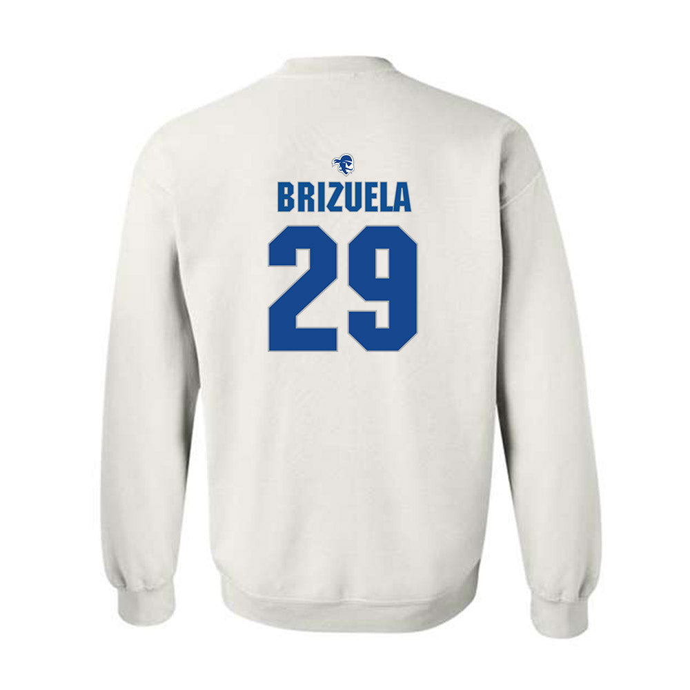 Seton Hall - NCAA Men's Soccer : Joaquin Brizuela - Fashion Shersey Crewneck Sweatshirt-1