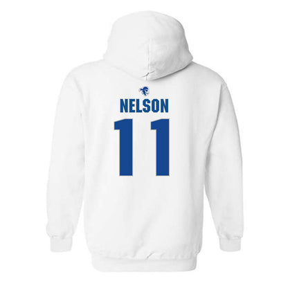Seton Hall - NCAA Women's Volleyball : Rylee Nelson - Fashion Shersey Hooded Sweatshirt-1